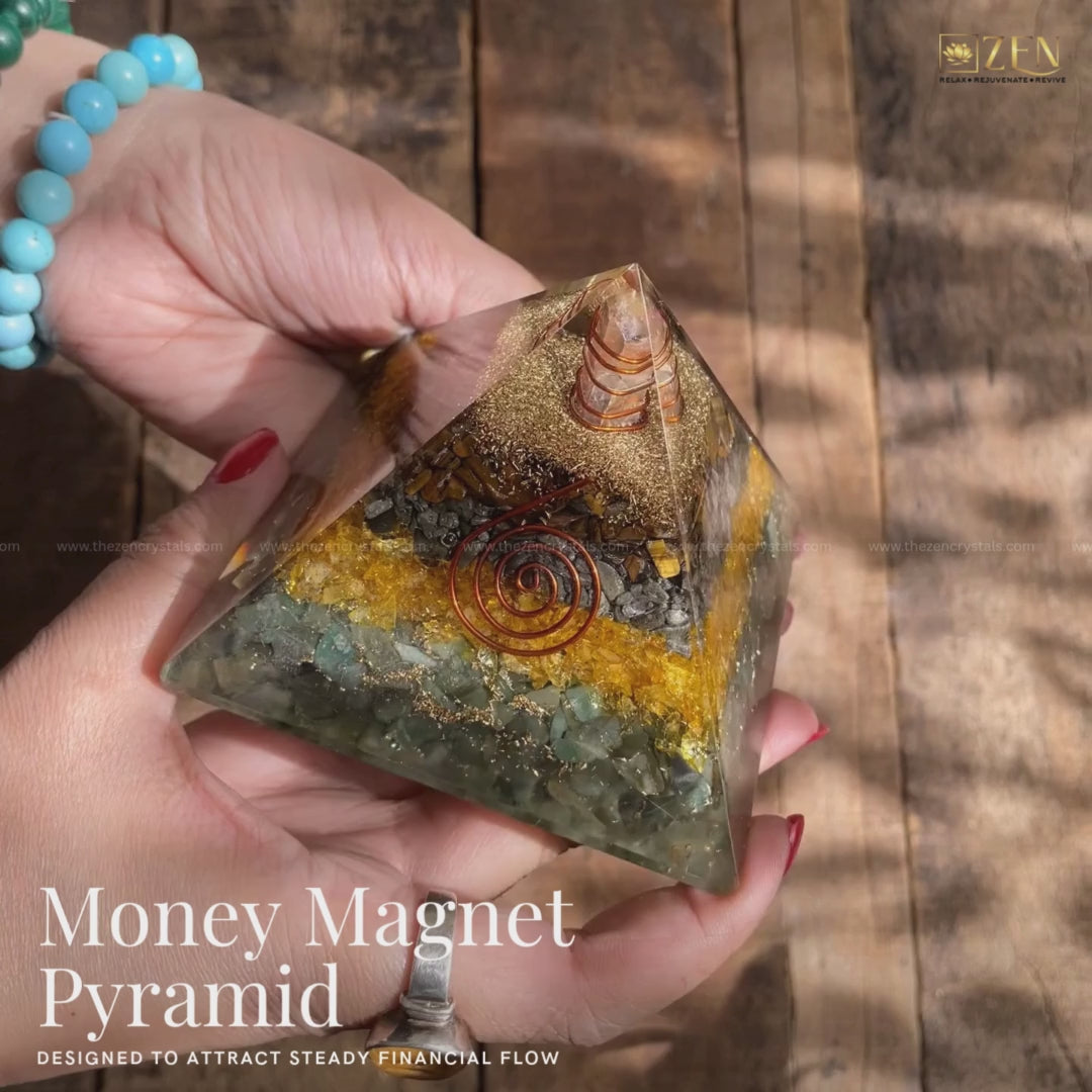 the zen crystals money magnet pyramid video