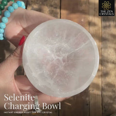 selenite bowl video | The Zen Crystals