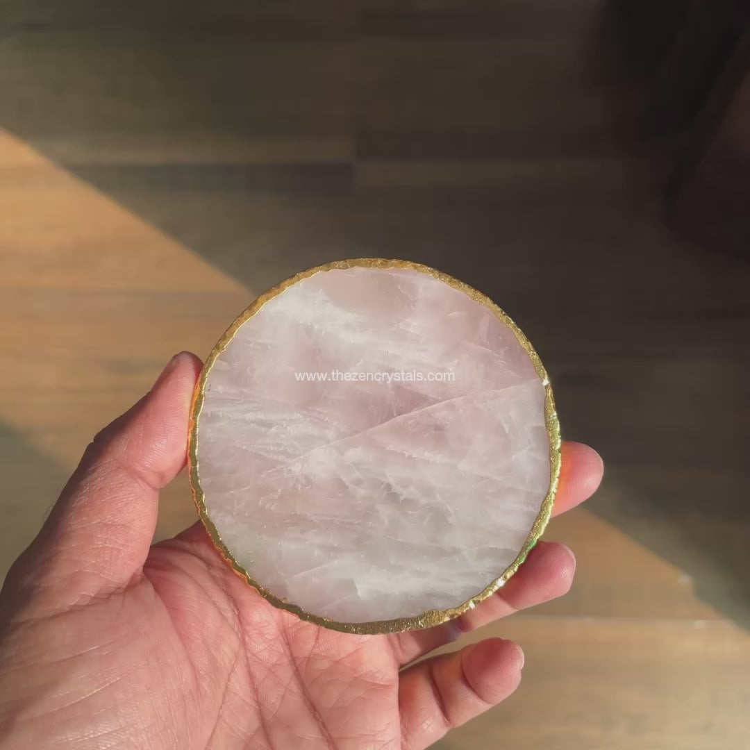 Rose Quartz Coasters | the zen crystals