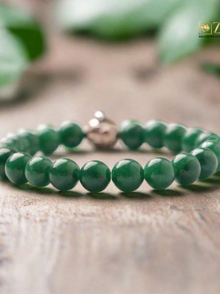 Zen Green Jade Bracelet for Wealth | Good Fortune & Luck - The Zen Crystals