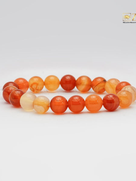 carnelian 10mm bracelet | The Zen Crystals