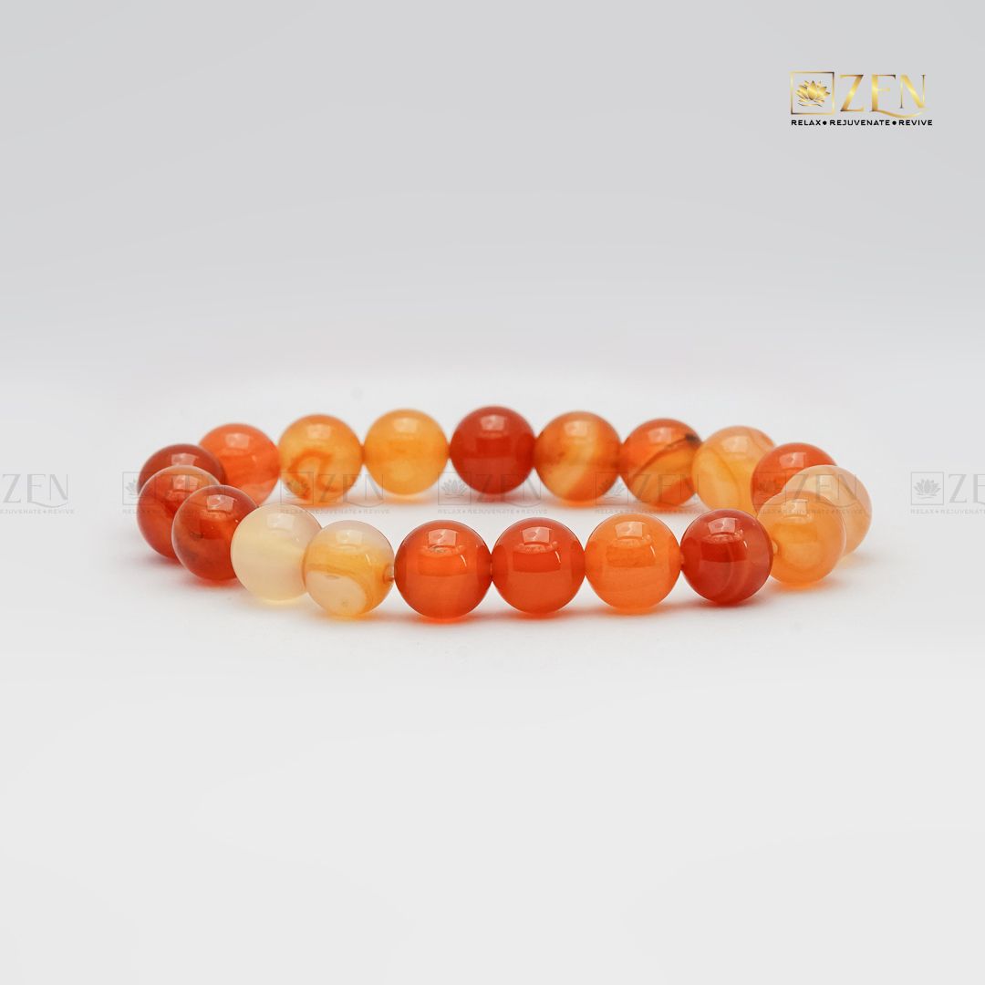 carnelian 10mm bracelet | The Zen Crystals