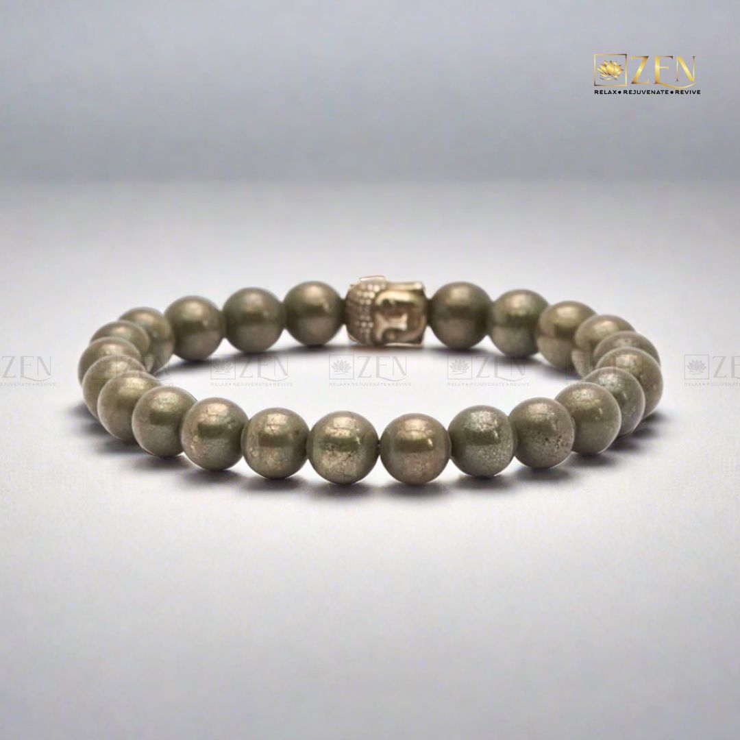 Natural Pyrite Bracelet For Wealth, Prosperity & Opportunities - The Zen Crystals