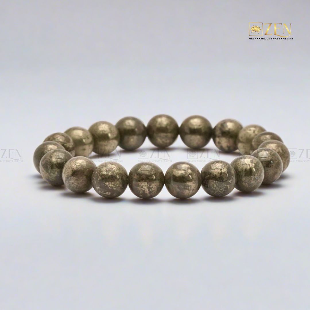 Natural Pyrite Bracelet For Wealth, Prosperity & Opportunities - The Zen Crystals