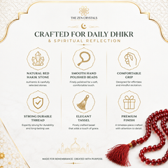 Red Hakik Tasbih