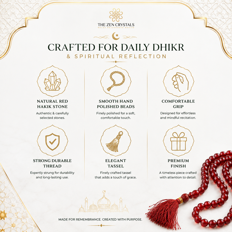 Red Hakik Tasbih