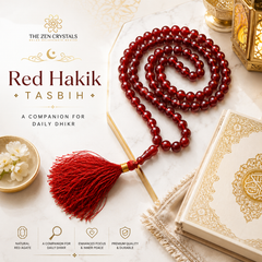 red hakik tasbih for dhikr | the zen crystals