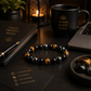 lifestyle image of the triple protection bracelet by the zen crystals