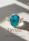 Irani Firoza Silver Ring | the Zen Crystals