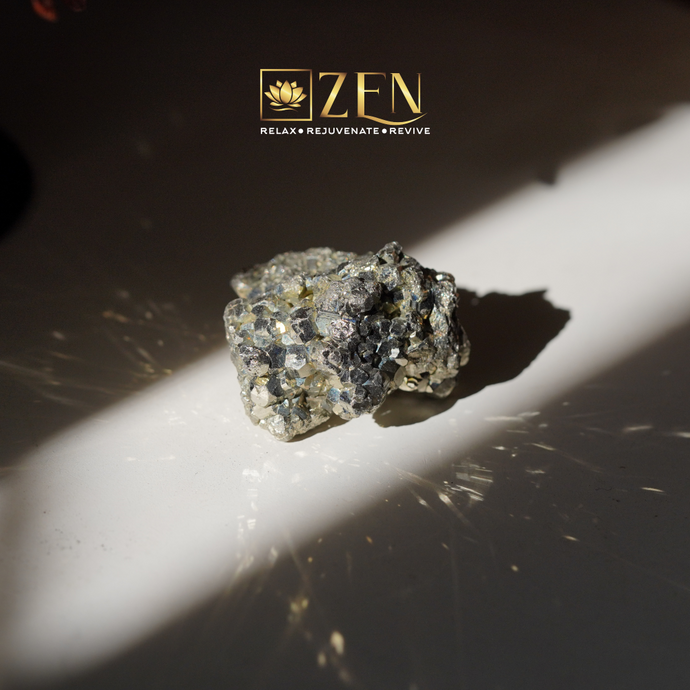 Natural Pyrite Cluster For Wealth & Prosperity The Zen Crystals