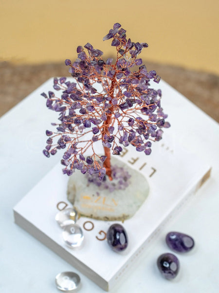 Buy Amethyst Good Luck Crystal Tree - Prosperity | 300 Crystals | The Zen Crystals - The Zen Crystals