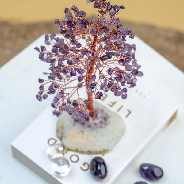 Buy Amethyst Good Luck Crystal Tree - Prosperity | 300 Crystals | The Zen Crystals - The Zen Crystals