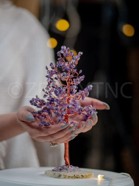 Buy Amethyst Good Luck Crystal Tree - Prosperity | 300 Crystals | The Zen Crystals - The Zen Crystals