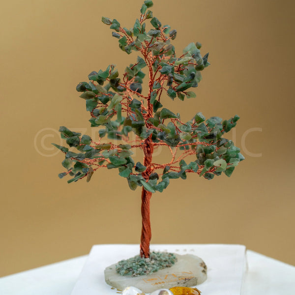 Buy Jade Good Luck Crystal Tree - Wealth| 300 Crystals | The Zen Crystals - The Zen Crystals