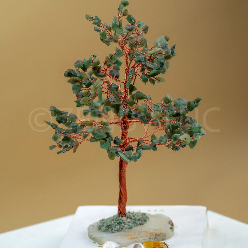 Buy Jade Good Luck Crystal Tree - Wealth| 300 Crystals | The Zen Crystals - The Zen Crystals