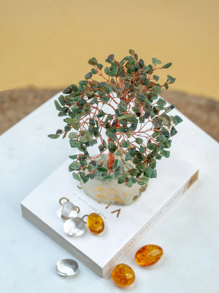 Buy Jade Good Luck Crystal Tree - Wealth| 300 Crystals | The Zen Crystals - The Zen Crystals