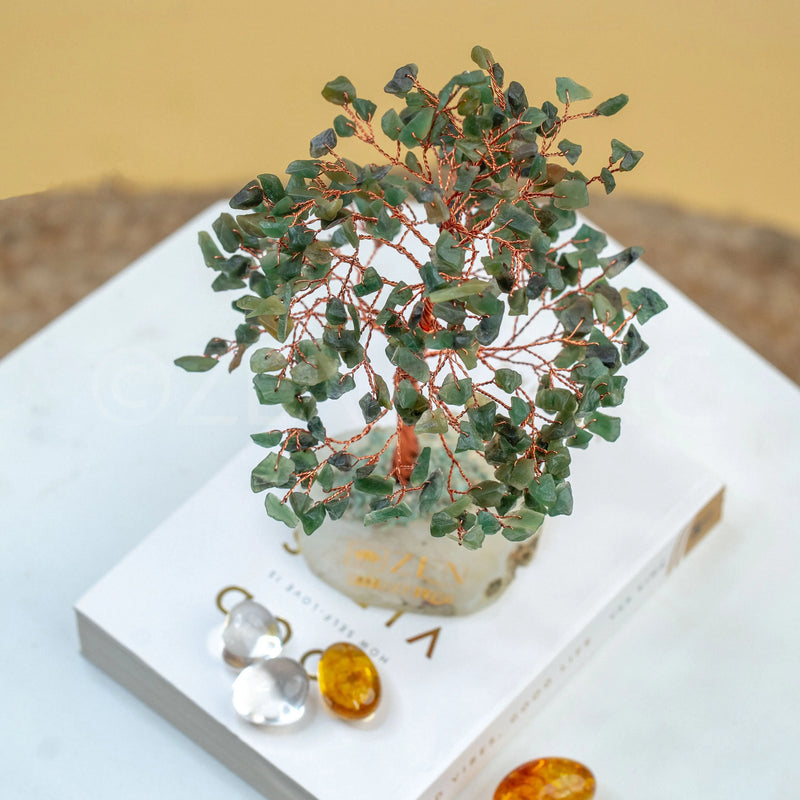 Buy Jade Good Luck Crystal Tree - Wealth| 300 Crystals | The Zen Crystals - The Zen Crystals