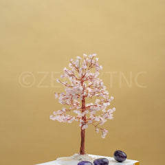Buy Rose Quartz Good Luck Crystal Tree - Unconditional Love| 300 Crystals | The Zen Crystals - The Zen Crystals