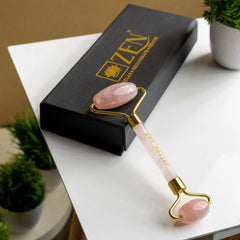 Face Rollers | Rose Quartz Face Roller | The Zen Crystals - The Zen Crystals