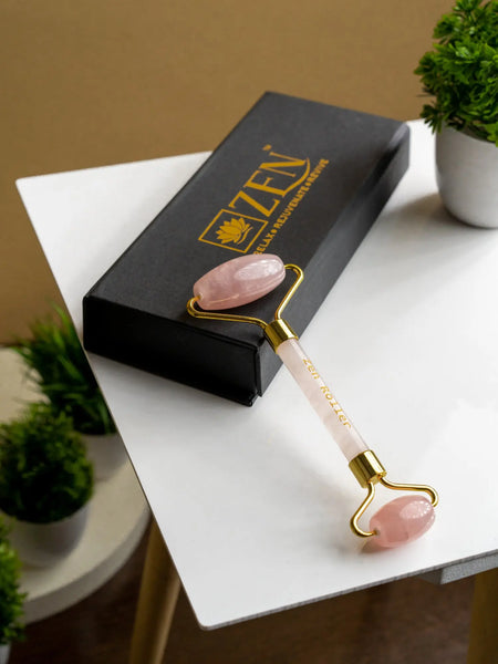 Face Rollers | Rose Quartz Face Roller | The Zen Crystals - The Zen Crystals