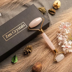 Face Rollers | Rose Quartz Face Roller | The Zen Crystals - The Zen Crystals