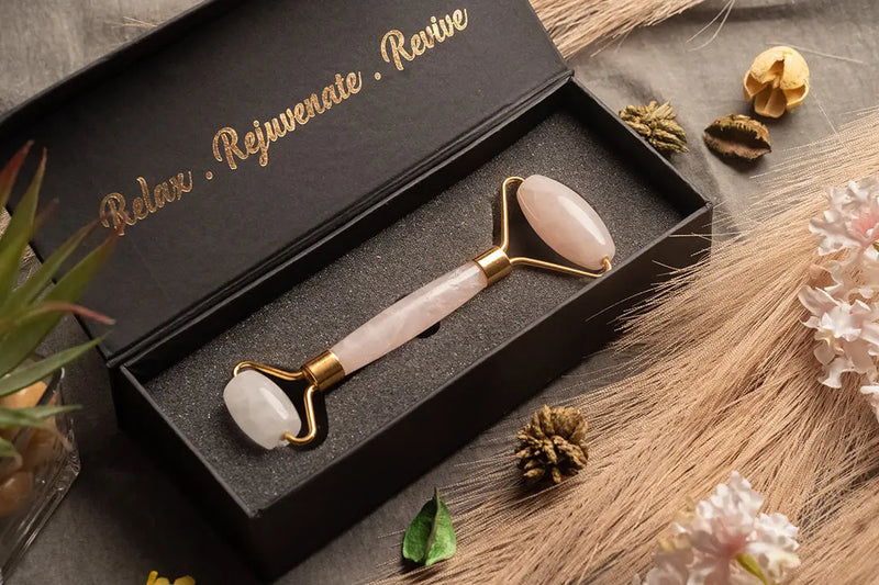 Face Rollers | Rose Quartz Face Roller | The Zen Crystals - The Zen Crystals