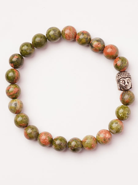 Zen Unakite Bracelet to embrace the present moment The Zen Crystals