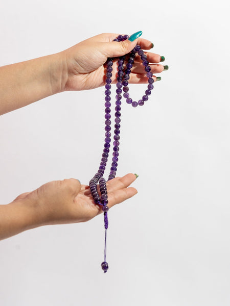 Amethyst Jaap Mala | The Zen Crystals The Zen Crystals