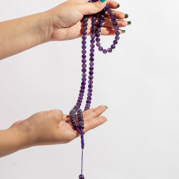 Amethyst Jaap Mala | The Zen Crystals The Zen Crystals
