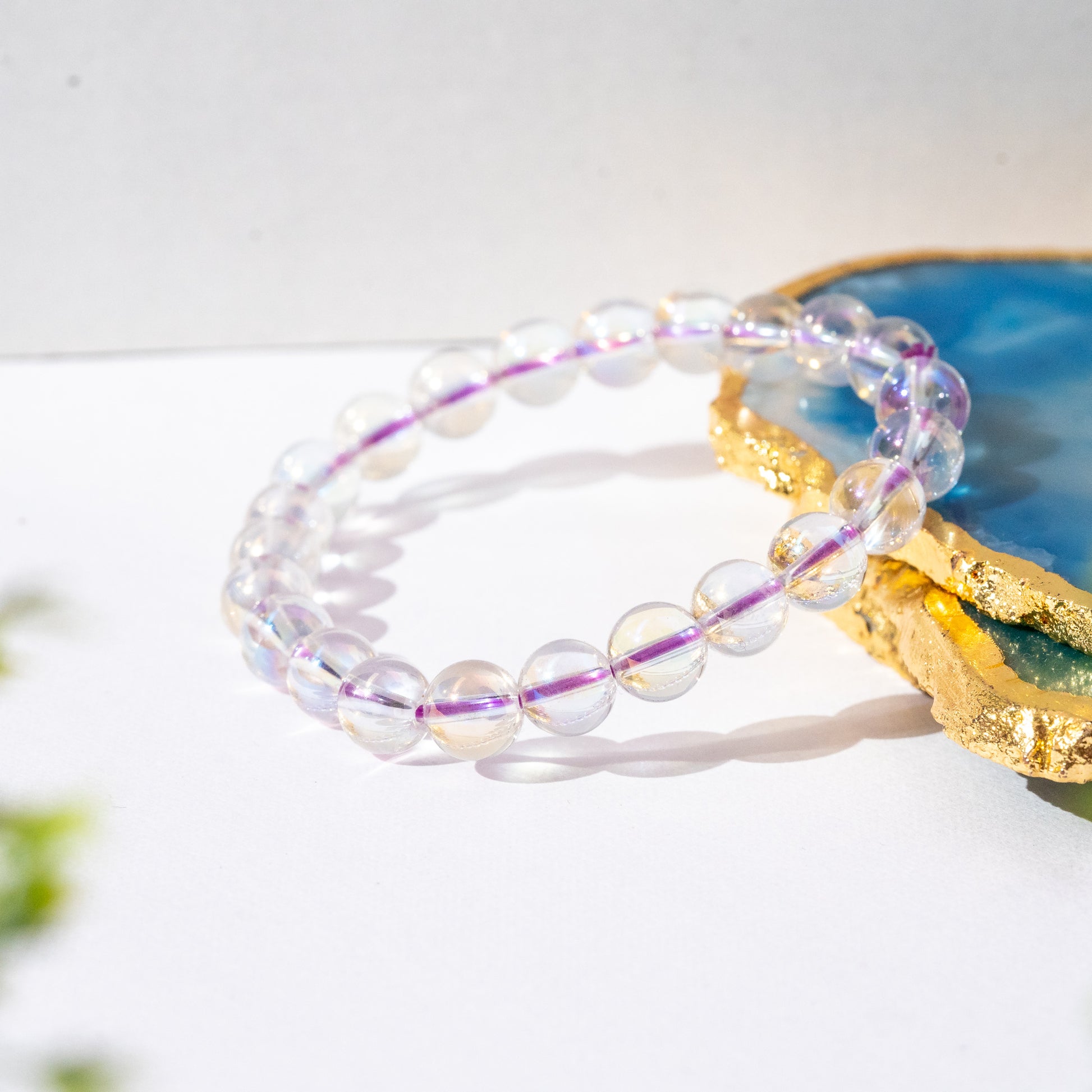 Zen Aura Quartz Bracelet The Zen Crystals