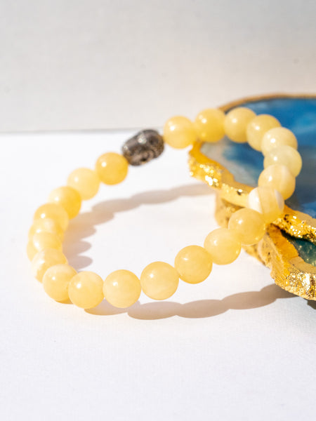 Zen Yellow Calcite Bracelet The Zen Crystals