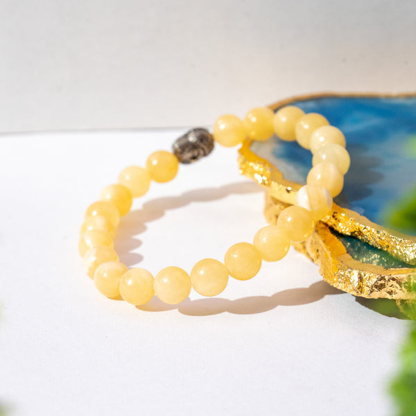 Zen Yellow Calcite Bracelet The Zen Crystals