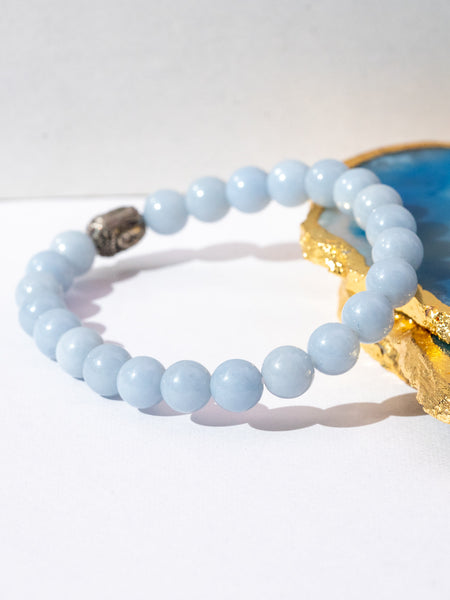 Zen Angelite Bracelet The Zen Crystals