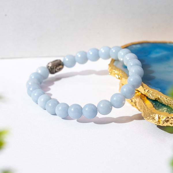 Zen Angelite Bracelet The Zen Crystals