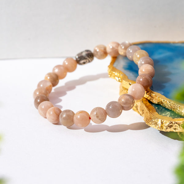 Zen Multi Moonstone Bracelet The Zen Crystals