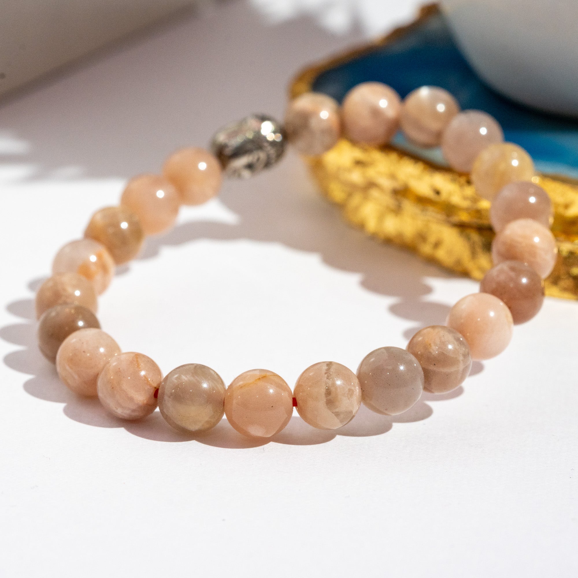 Multi Colour Moonstone Bracelet For Reiki Healing Crystals