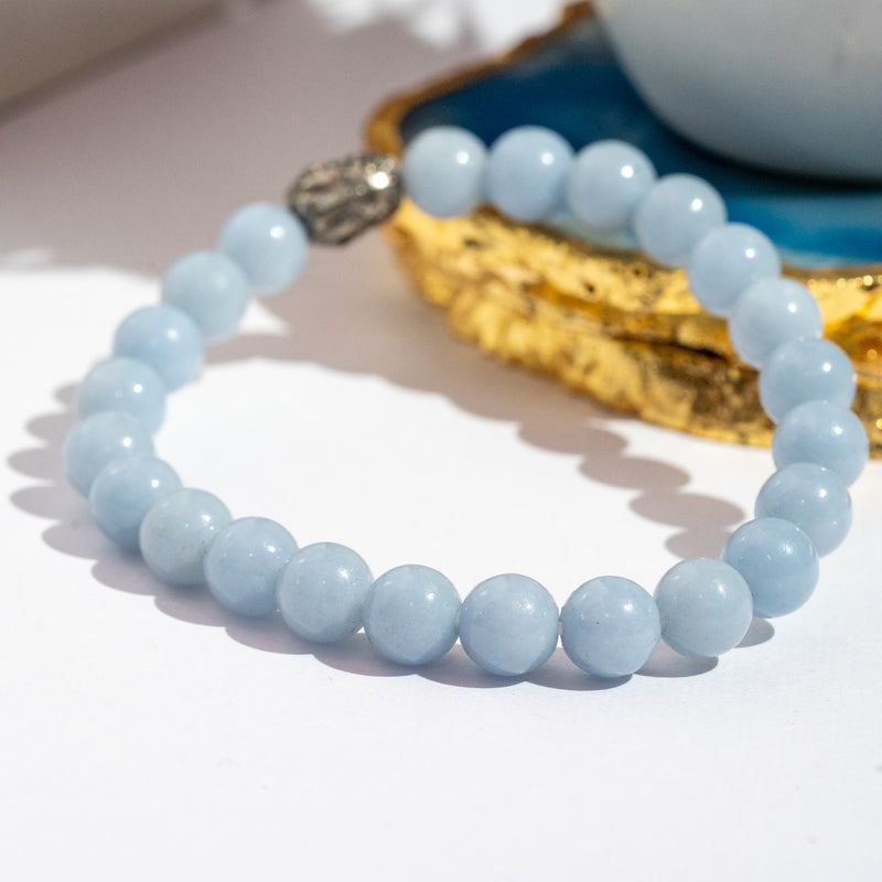 Zen Angelite Bracelet The Zen Crystals