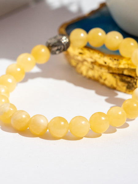 Zen Yellow Calcite Bracelet The Zen Crystals