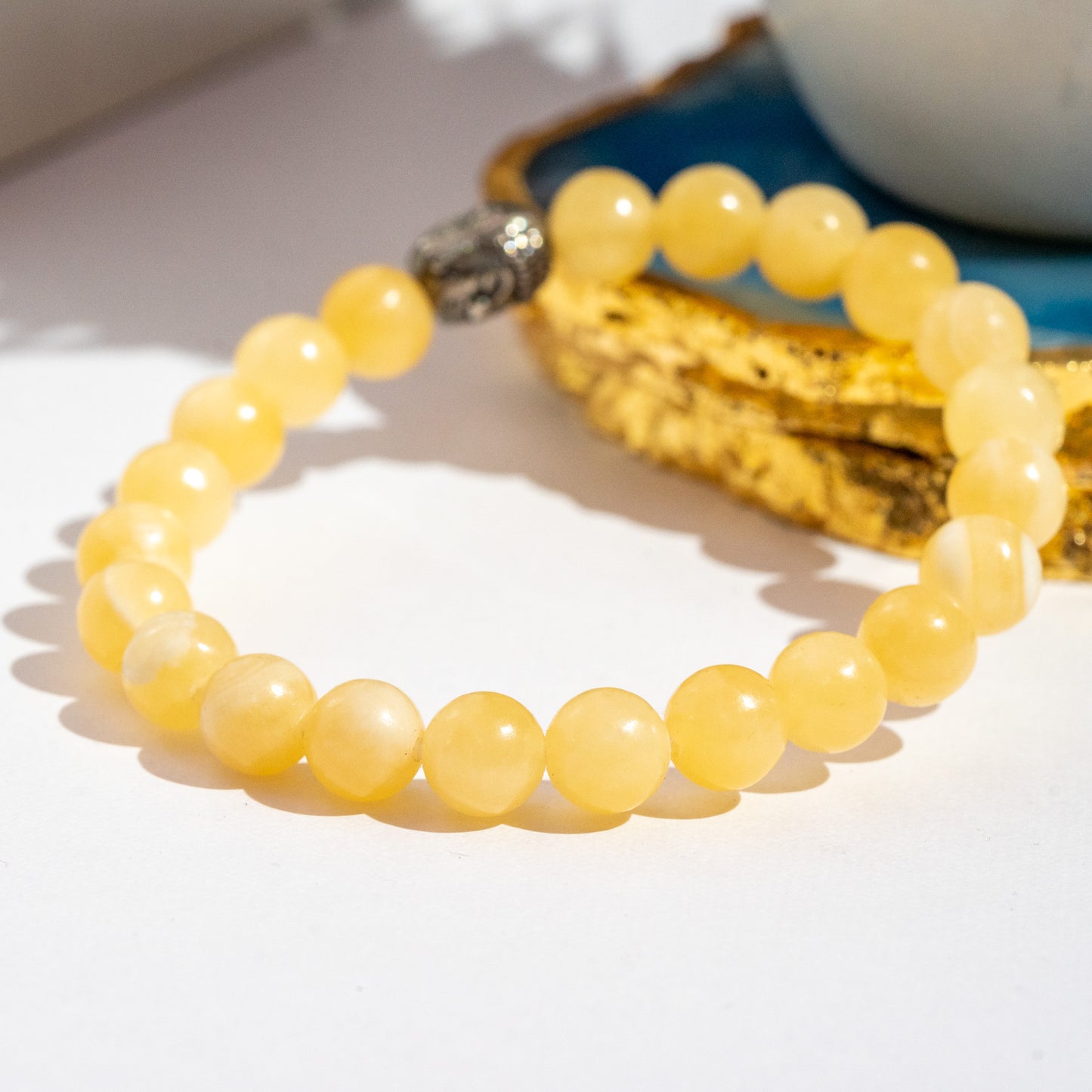 Zen Yellow Calcite Bracelet The Zen Crystals