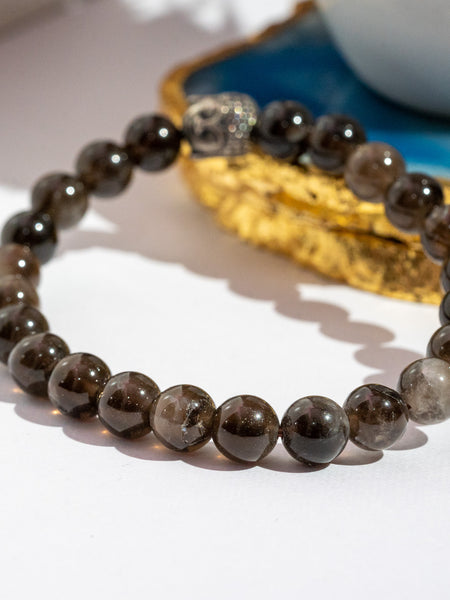 Zen Smoky Quartz Bracelet The Zen Crystals
