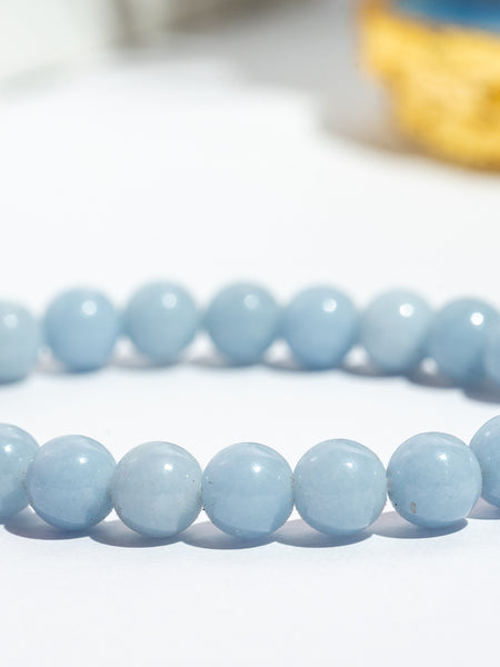 Zen Angelite Bracelet The Zen Crystals