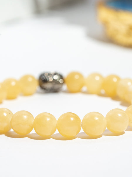 Zen Yellow Calcite Bracelet The Zen Crystals