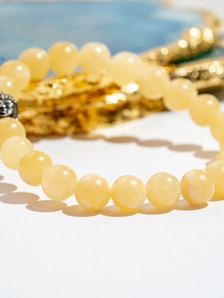 Zen Yellow Calcite Bracelet The Zen Crystals