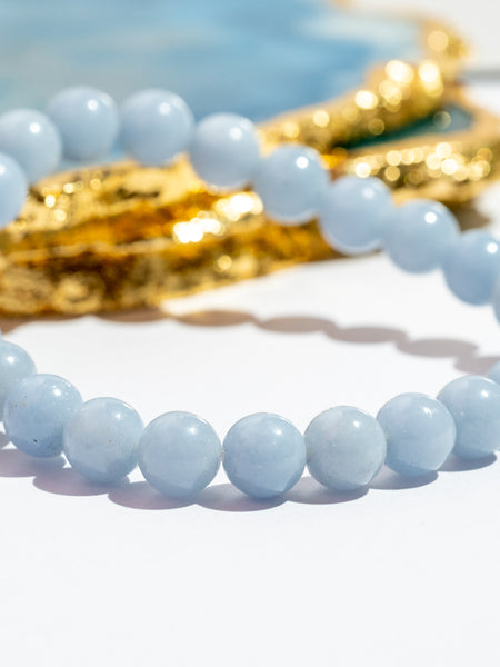 Zen Angelite Bracelet The Zen Crystals