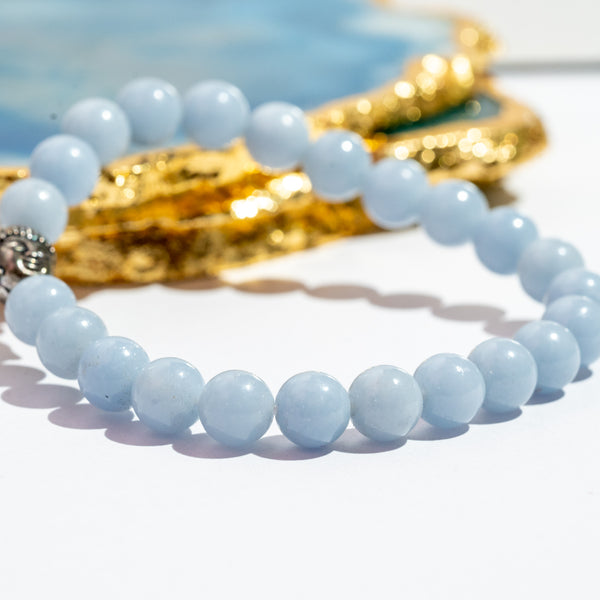 Zen Angelite Bracelet The Zen Crystals