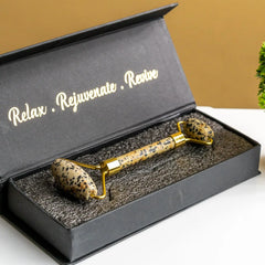 ZEN Dalmatian Jasper Face Roller | The Zen Crystals - The Zen Crystals