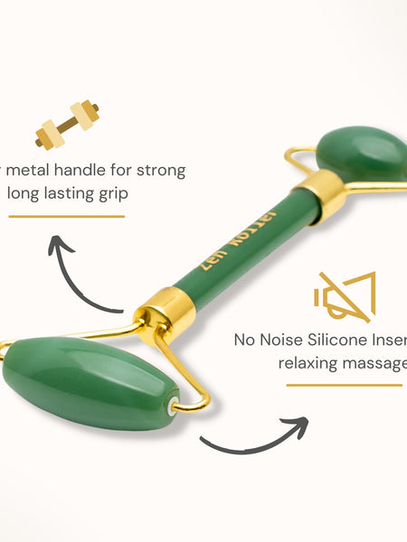 Zen Jade Roller & Gua Sha Set | Authentic & Certified – The Zen Crystals - The Zen Crystals