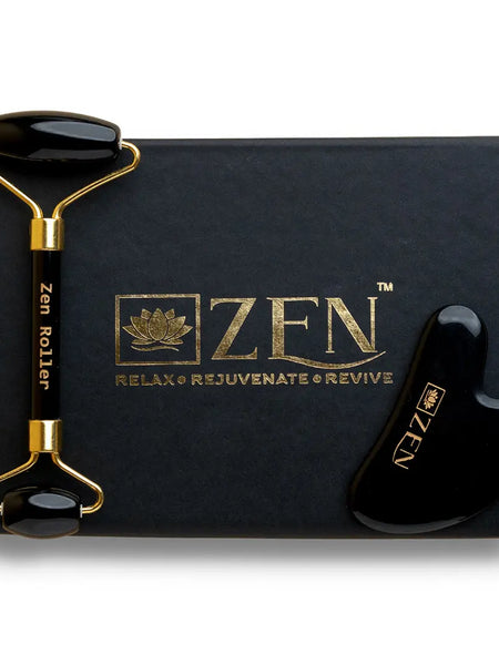 Zen Obsidian Roller & Gua Sha [COMBO] | The Zen Crystals - The Zen Crystals