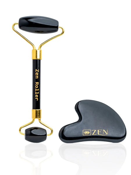 Zen Obsidian Roller & Gua Sha [COMBO] | The Zen Crystals - The Zen Crystals