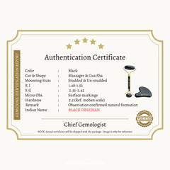 Zen Obsidian Roller & Gua Sha [COMBO] | The Zen Crystals - The Zen Crystals